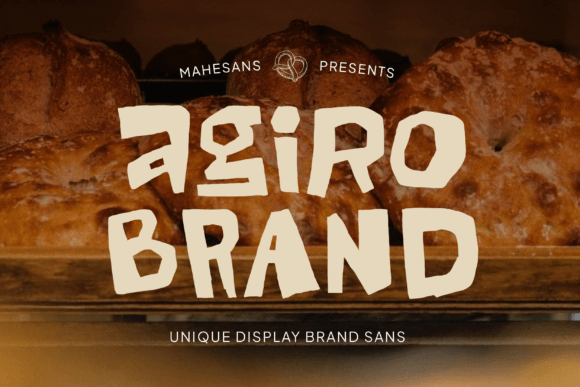 Agiro Brand: Authentic Handcrafted Display Typography