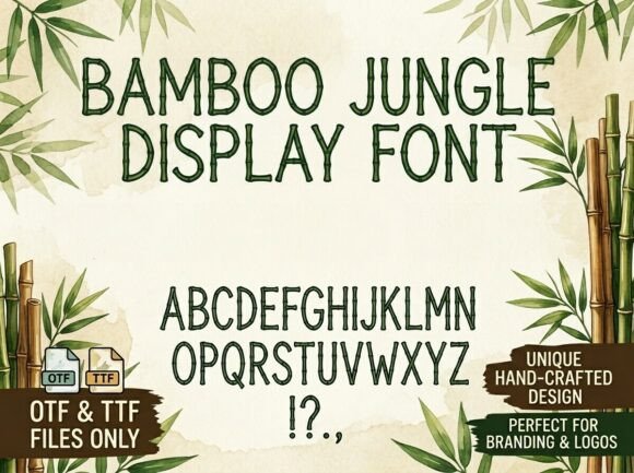 Bamboo Jungle: Integrating Organic Typography into Tropical Design Workflows