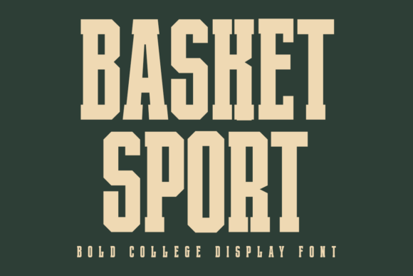 Basket Sport Font: The Ultimate Collegiate Typeface for Athletic Design and POD Success
