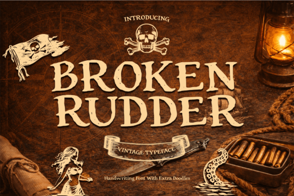 Broken Rudder: Navigating Vintage Typography Without Running Aground