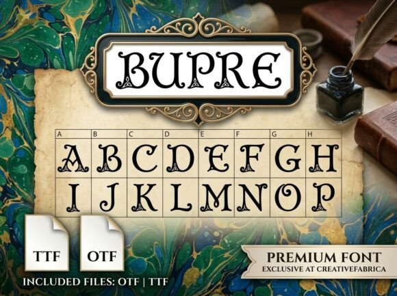 Bupre: Evaluating a Mythic Display Serif for Heritage and Fantasy Branding