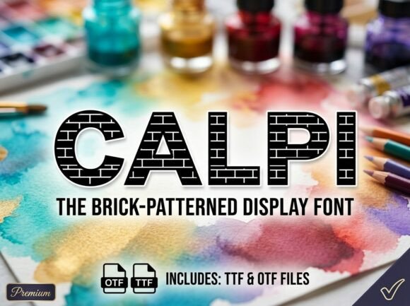 Calpi: Elevating Visual Identity with Bold Decorative Typography