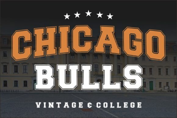 Chicago Bulls: Leveraging Varsity Vintage Typography for Authentic Sports Design