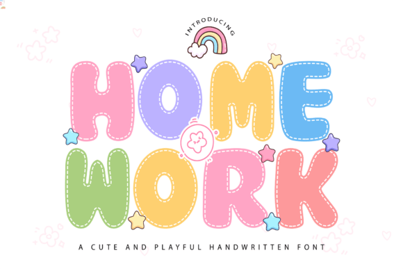Cute Homework: A Guide to Using Kawaii Puffy Stitch Typography