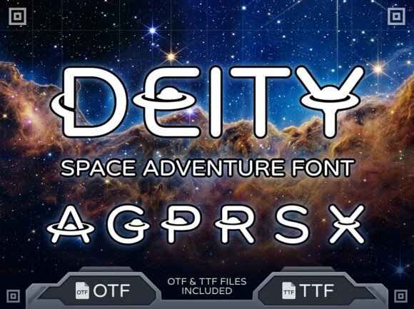Deity: Elevating Space Branding with Galactic Typography