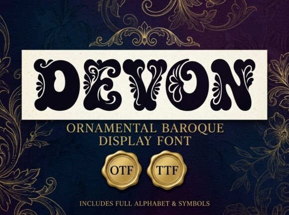 Devon Typeface: Regal Opulence for Modern Design