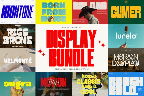 Display Bundle: 11 Premium Fonts for Creative Impact