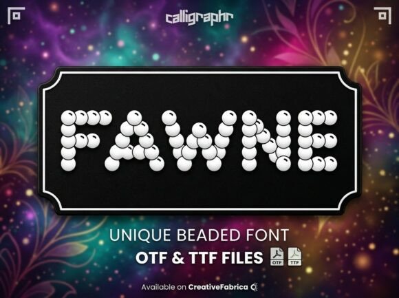 Fawne: Elevating Luxury Branding with Artisanal Beaded Typography