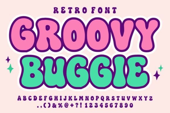 Groovy Buggie: Retro Bubble Font for Modern Design