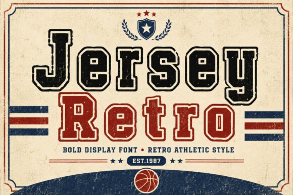 Jersey Retro: Vintage Sports Typography