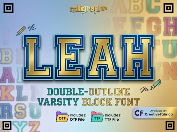 Leah: Elevating Athletic Branding with Premium Varsity Typography