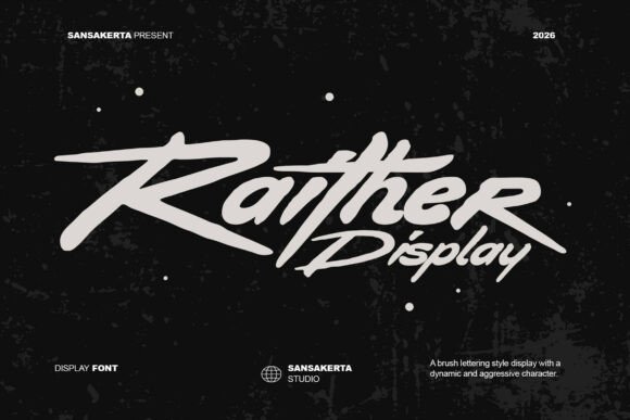 Raither Display: Bold Brush Lettering for Impact