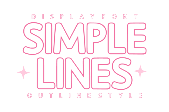 Simple Lines: Mastering Modern Design with the Ultimate Minimalist Outline Font