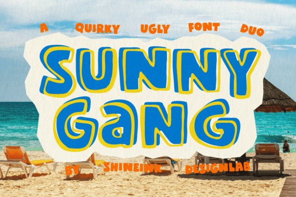 Sunny Gang: Evaluating a Retro Display Font Duo for Summer Branding