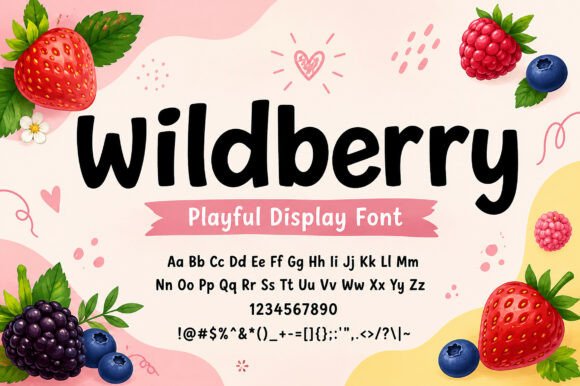 Wildberry: A Playful Display Font for Creative Projects